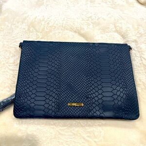 Navy Blue GiGi New York Clutch